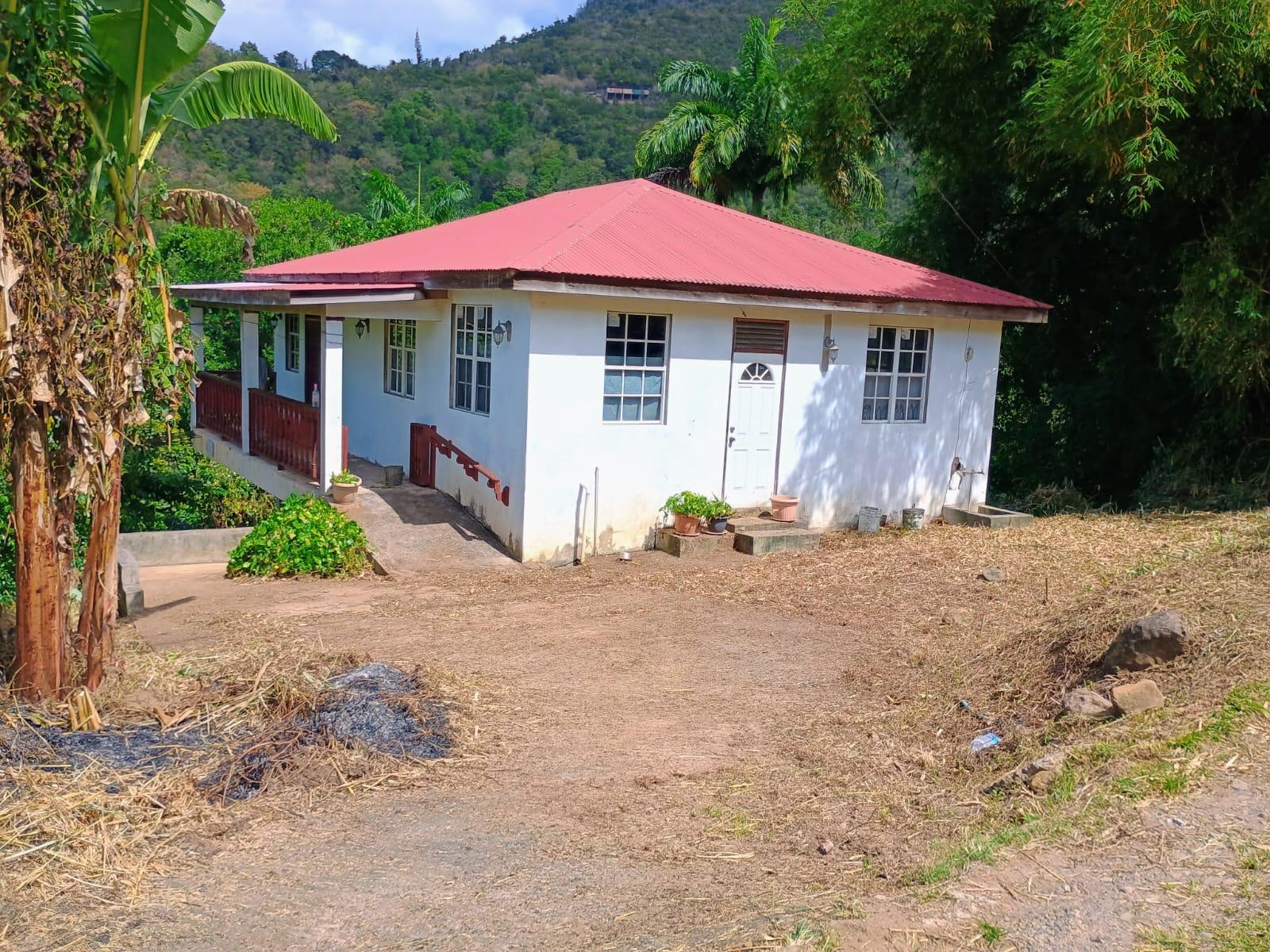 The house and grounds in Belfast, Dominica